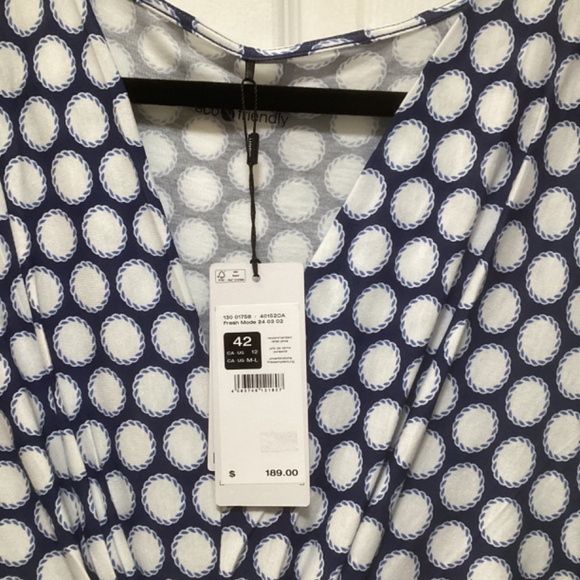 Olsen (Germany) dress NWT size 12 cotton/modal - Picture 6 of 7